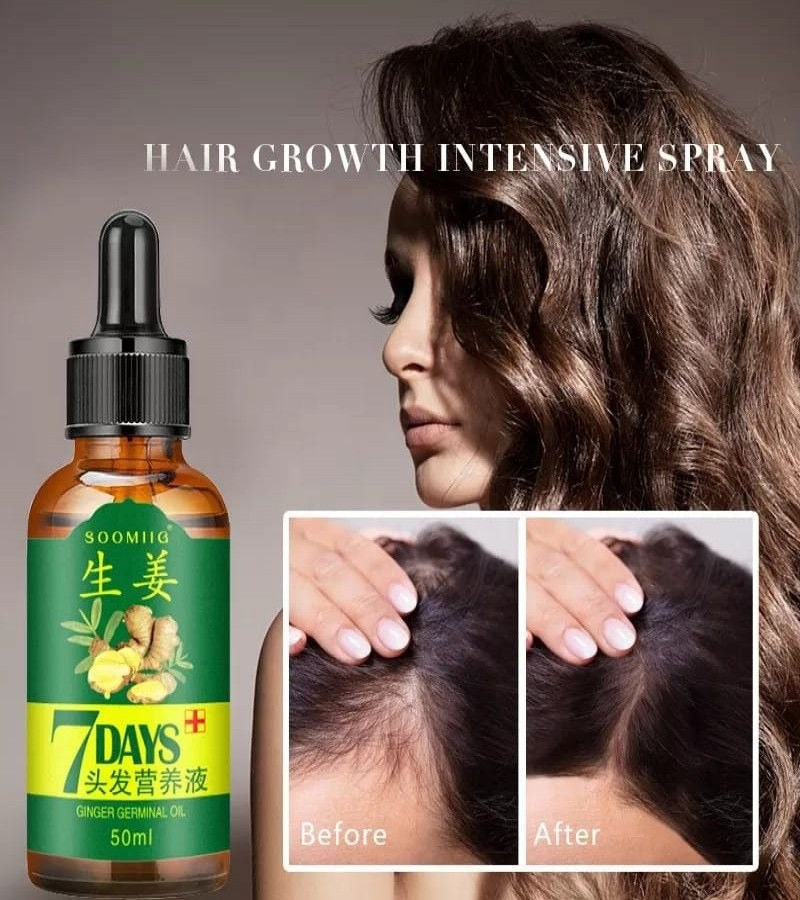 7 Days Spray Hair Growth Germinal Serum Oil – Natural Hair Treatment (30ML)