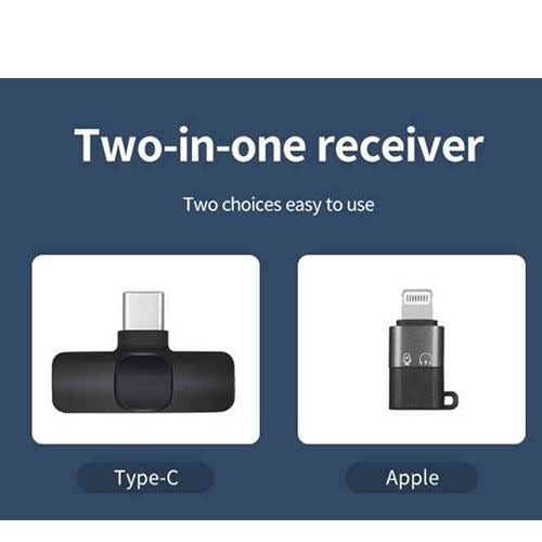 K9 Double Mic Plus 3 Connectors (iPhone Plus Type C Plus Android)