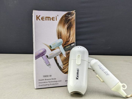 Kemei Mini Portable and Foldable Hair Dryer