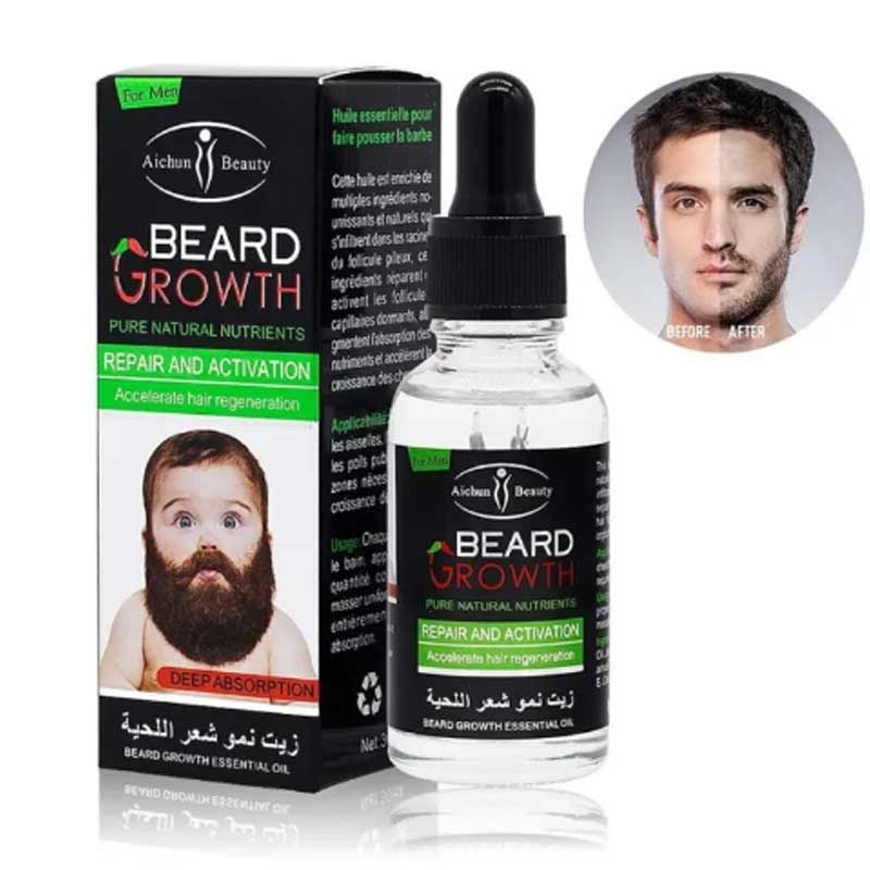 🌿 Beard & Mustache Hair Growth Oil for Men – 30ML