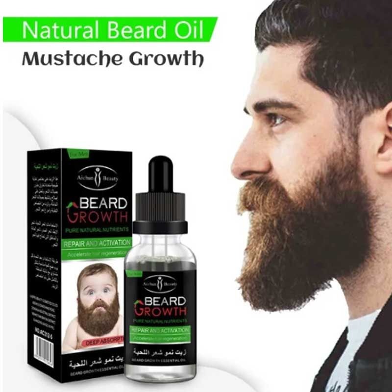 🌿 Beard & Mustache Hair Growth Oil for Men – 30ML